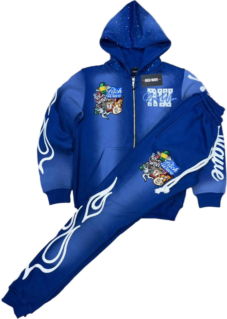 Rich Wave Sweatsuit Sets 4 Color Ways (Early Release Right Now)